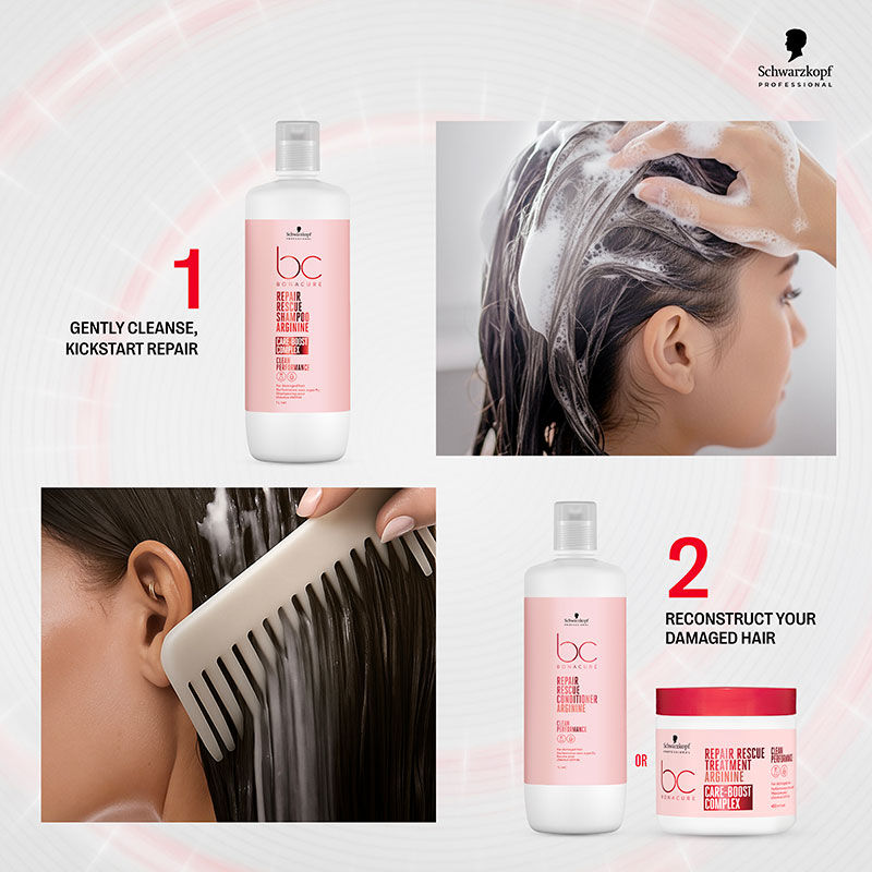 Schwarzkopf Professional Bonacure Repair Rescue Conditioner With Arginine, 1000ml Buy at Indicrest Image 9