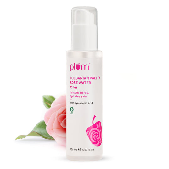 Plum Bulgarian Valley Rose Water Toner for tighter pores | Alcohol-Free Toner | Instantly Hydrates | Soothes & Calms Skin | Tightens Pores | Dermat-Tested, 150ml Buy at Indicrest