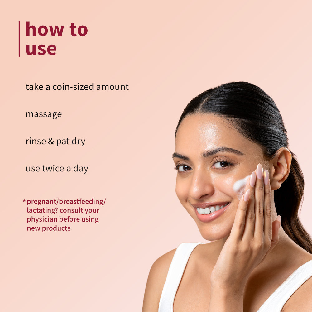 Plum Saffron & Papaya Glow Bright Face Wash | Enhances Glow | Brightens Skin | Gentle & Non-Drying, 100g Buy at Indicrest Image 6