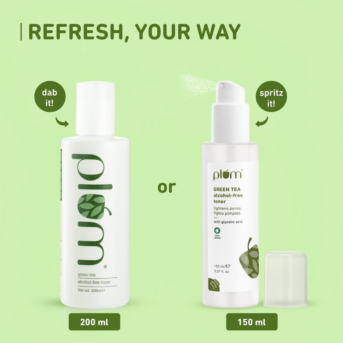 Plum Green Tea Alcohol-Free, Pore Tightening Face Toner | Tightens Pores | Non-Comedogenic | Dermat-Tested, 200ml Buy at Indicrest Image 9