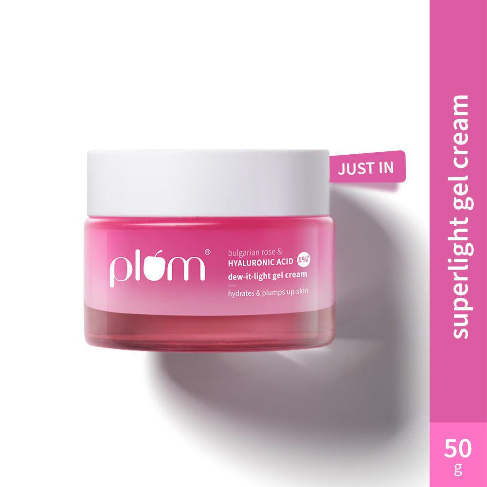 Plum Bulgarian Rose and 1% Hyaluronic Acid Cream | 120-Hr Hydration | Lightweight & Quick-Absorbing, 50g Buy at Indicrest Image 2
