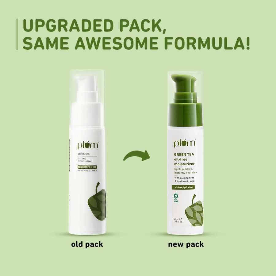 Plum Green Tea Oil-Free Moisturizer for Oily Skin | Fights Acne & Controls Oil | Non-Comedogenic, 50ml Buy at Indicrest Image 3