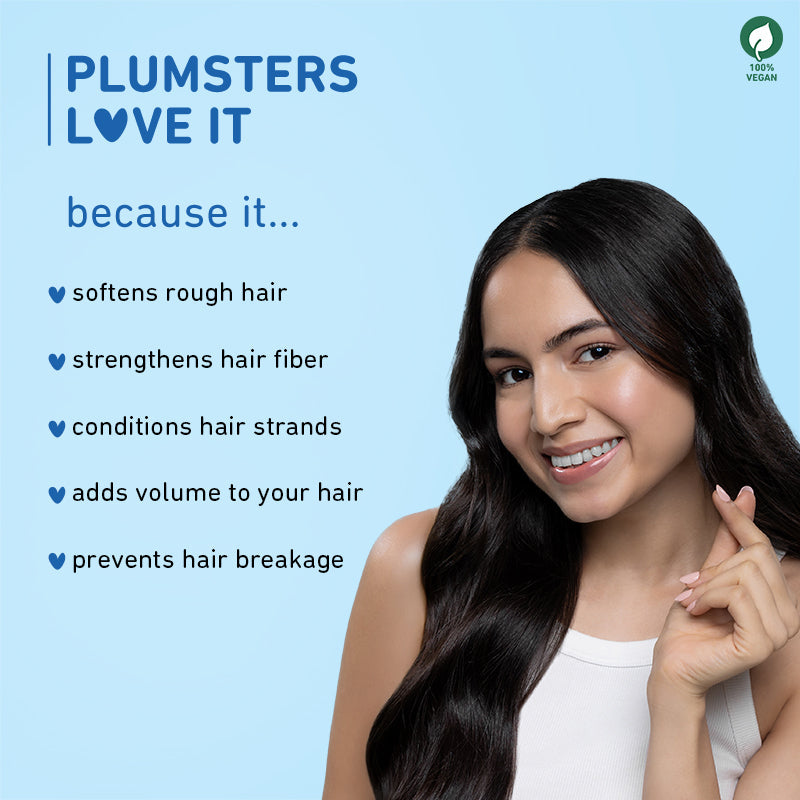 Plum Coconut Milk & Peptides Conditioner for Dry Hair | Softens Hair | Nourishes & Smoothens Strands, 175g Buy at Indicrest Image 2