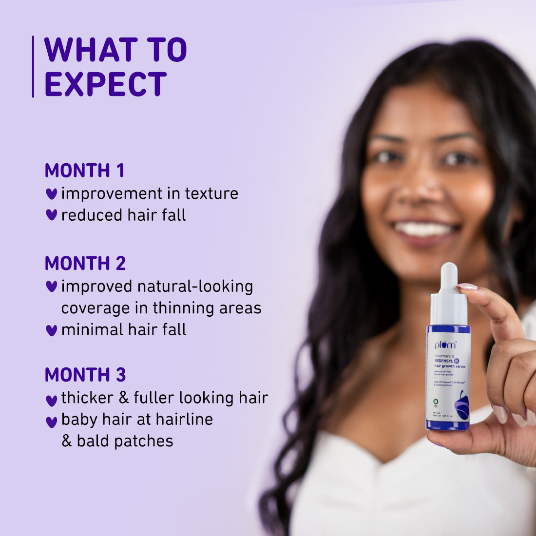 Plum Rosemary & 3% Redensyl Hair Growth serum | Reduces Hairfall | Boosts Hair Growth | Improves Hair Density, 30ml Buy at Indicrest Image 6