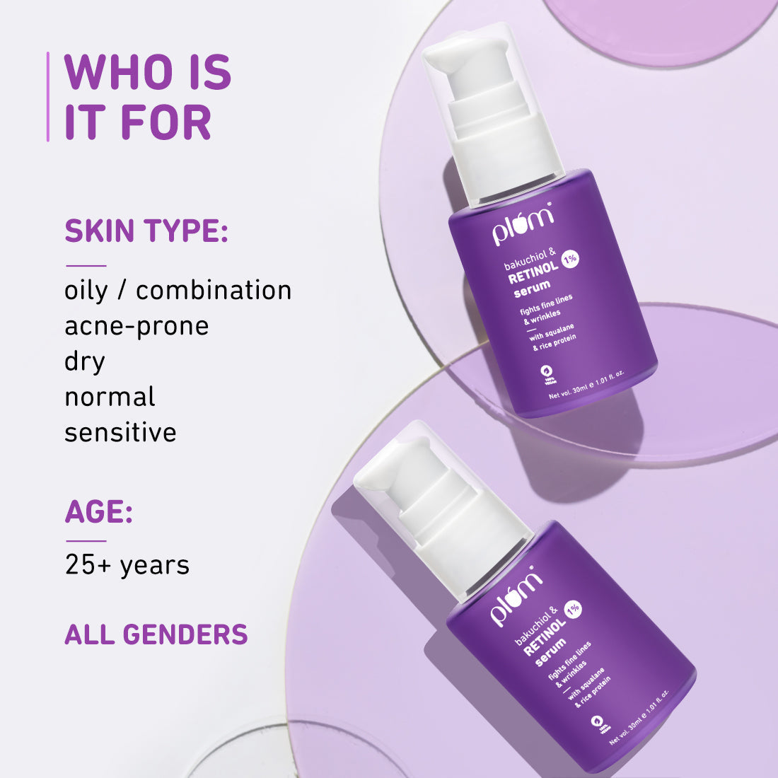 Plum 1% Retinol Serum for Face with Bakuchiol | Reduces Fine Lines & Wrinkles | Boosts Collagen, 30ml Buy at Indicrest Image 7