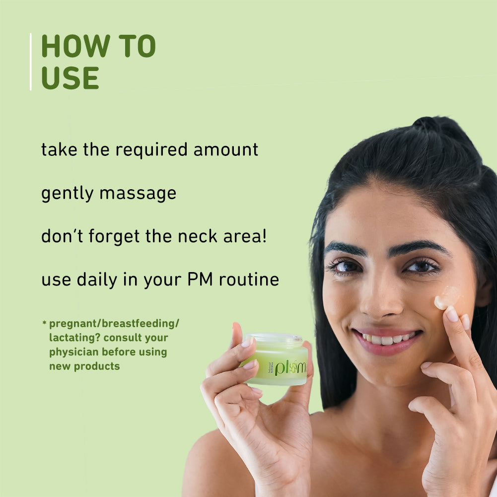 Plum Green Tea Renewed Clarity Night Gel Cream for Oily Skin | Fights Acne| Overnight Hydration |Lightweight & Non-Greasy, 50ml Buy at Indicrest Image 7