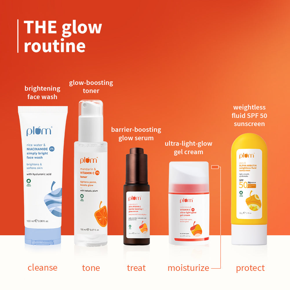 Plum 1% Vitamin C Ultra-Light-Glow Boosting Gel Cream with Alpha Arbutin | Boosts Glow | Fades Dark Spots & Pigmentation | Deeply Hydrates, 50g Buy at Indicrest Image 9