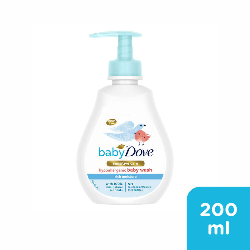 Baby Dove Rich Moisture Hypoallergenic Body Wash, 200ml Buy at Indicrest