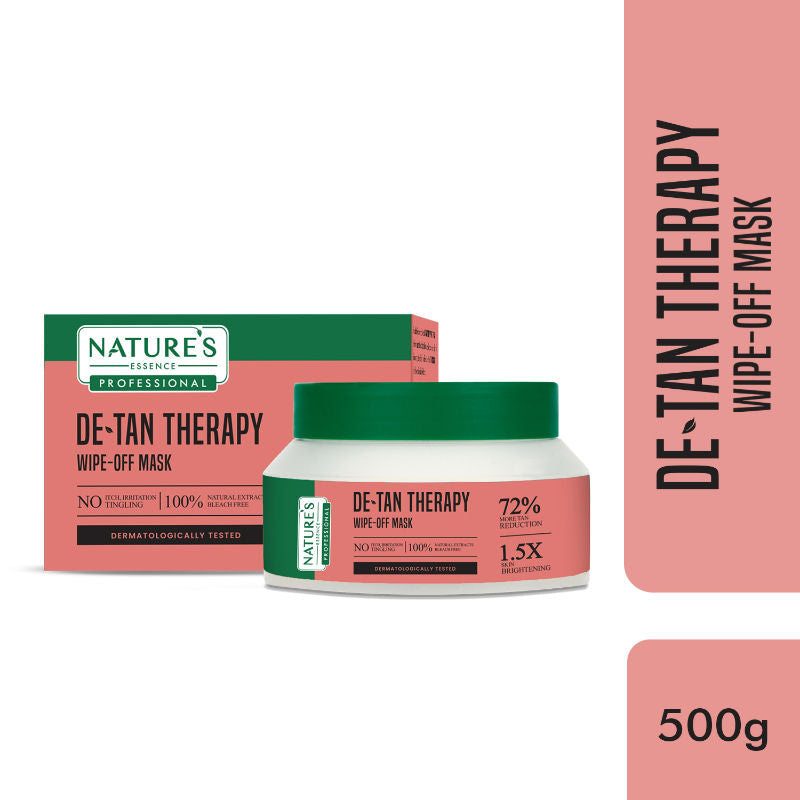 Nature's Essence Professional De-Tan Therapy Tan Removal Cream For Radiant Skin, 500g Buy at Indicrest