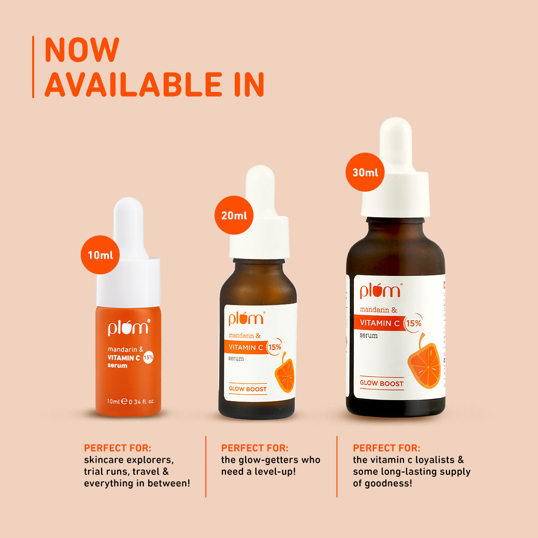 Plum 15% Vitamin C Face Serum with Mandarin (10ml) | Boosts Glow | Fades Dark Spots | Fights Hyperpigmentation, 10ml Buy at Indicrest Image 10