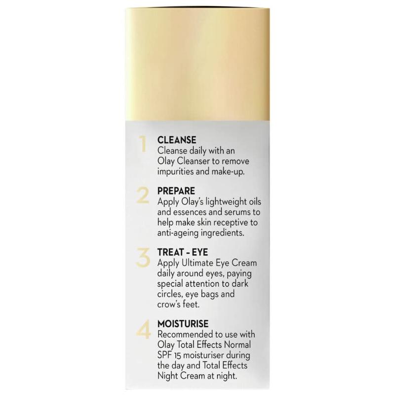Olay Ultimate Eye Cream Reduces Dark Circles, Wrinkles & Puffiness With Niacimide & Pentapeptides, 15ml Buy at Indicrest Image 6