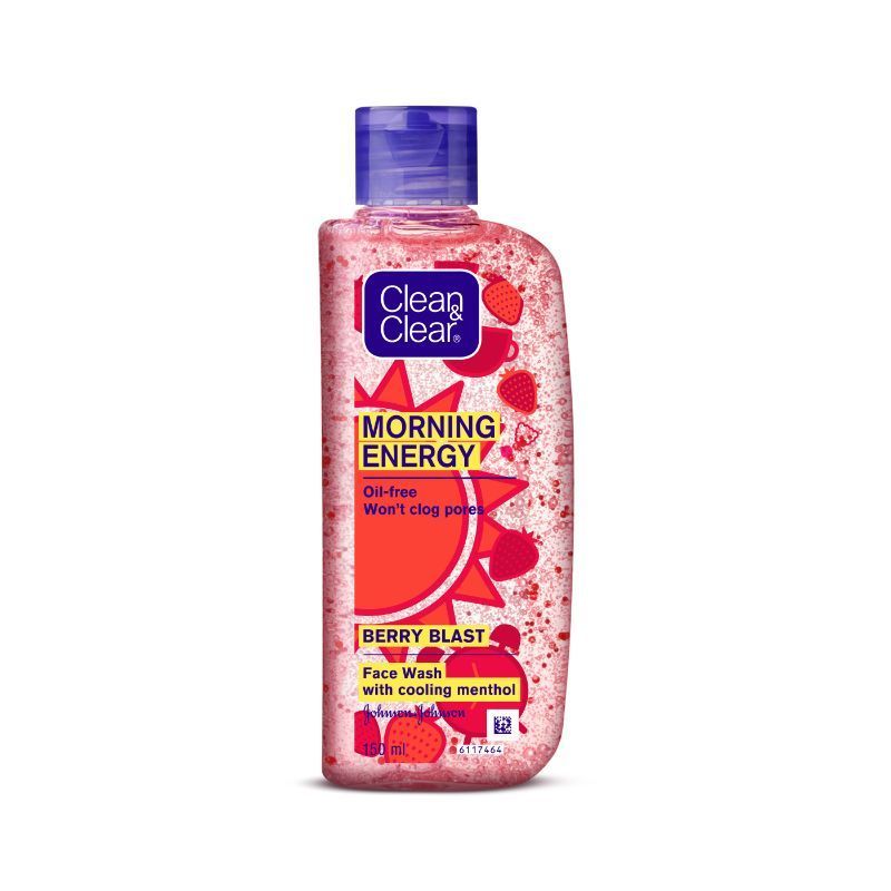 Clean & Clear Morning Energy Berry Blast Face Wash - Gentle Cleanser with Menthol for Oily Skin, 150ml Buy at Indicrest Image 7