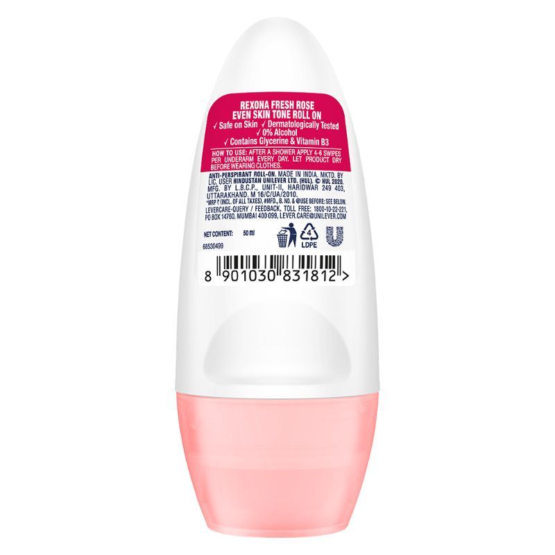 Rexona Fresh Rose Even Skin Tone Roll On, 50ml Buy at Indicrest Image 3