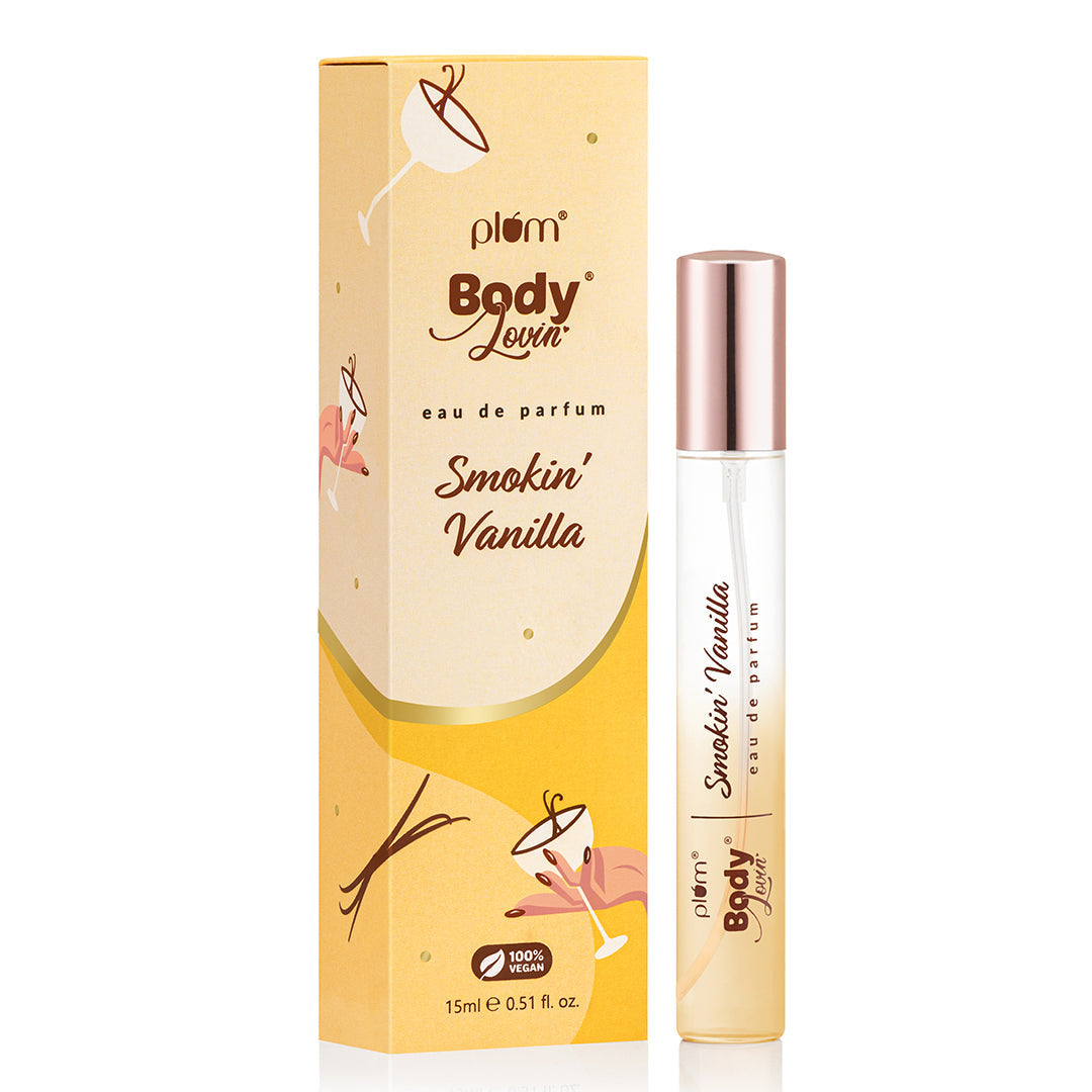 Plum Smokin' Vanilla Eau De Parfum (Perfume) by Plum BodyLovin' | Long Lasting | Supremely Luxurious, 15ml