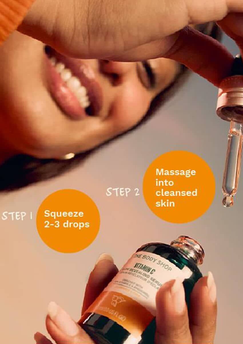 The Body Shop Vitamin C Glow Revealing Serum, 30ml Buy at Indicrest Image 3