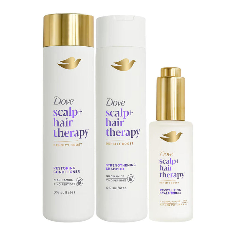 Dove Scalp + Hair Therapy Revitalizing Serum + Sulphate Free Shampoo & Conditioner Combo Buy at Indicrest