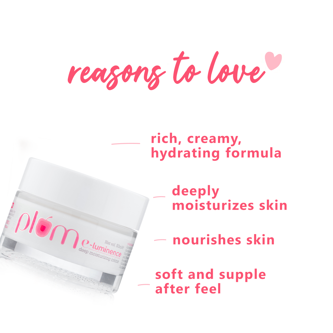 Plum E-Luminence Deep Moisturizing Cream for Dry Skin | Deep Moisturization | Comforts & Nourishes Skin, 50ml Buy at Indicrest Image 4
