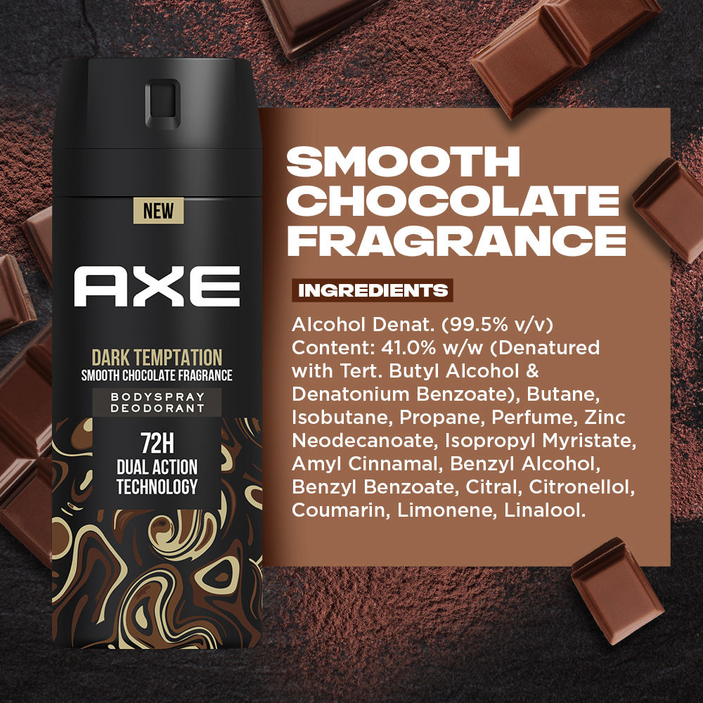 Axe Dark Temptation Long Lasting Deodorant Bodyspray For Men, 150ml Buy at Indicrest Image 4