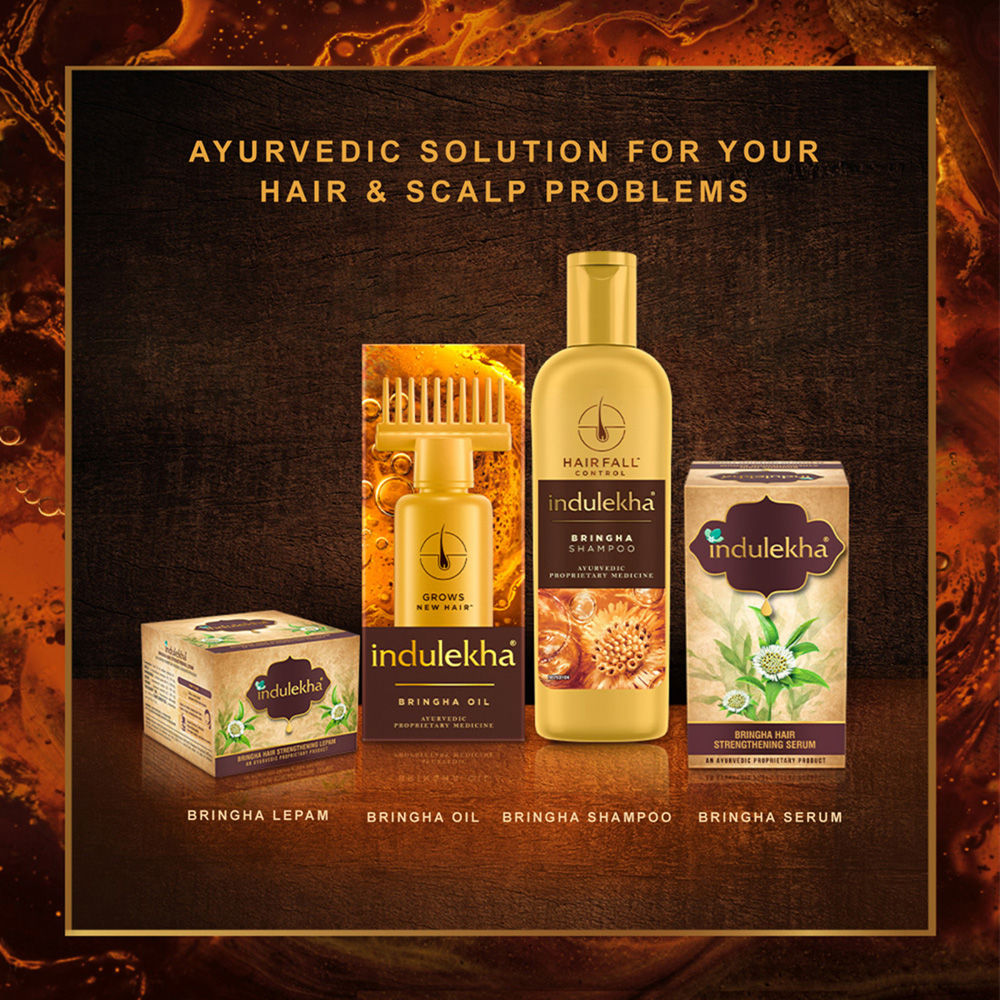 Indulekha Bringha Ayurvedic Hair Oil for Hair Fall Control with Amla & Coconut Oil, 250ml Buy at Indicrest Image 7