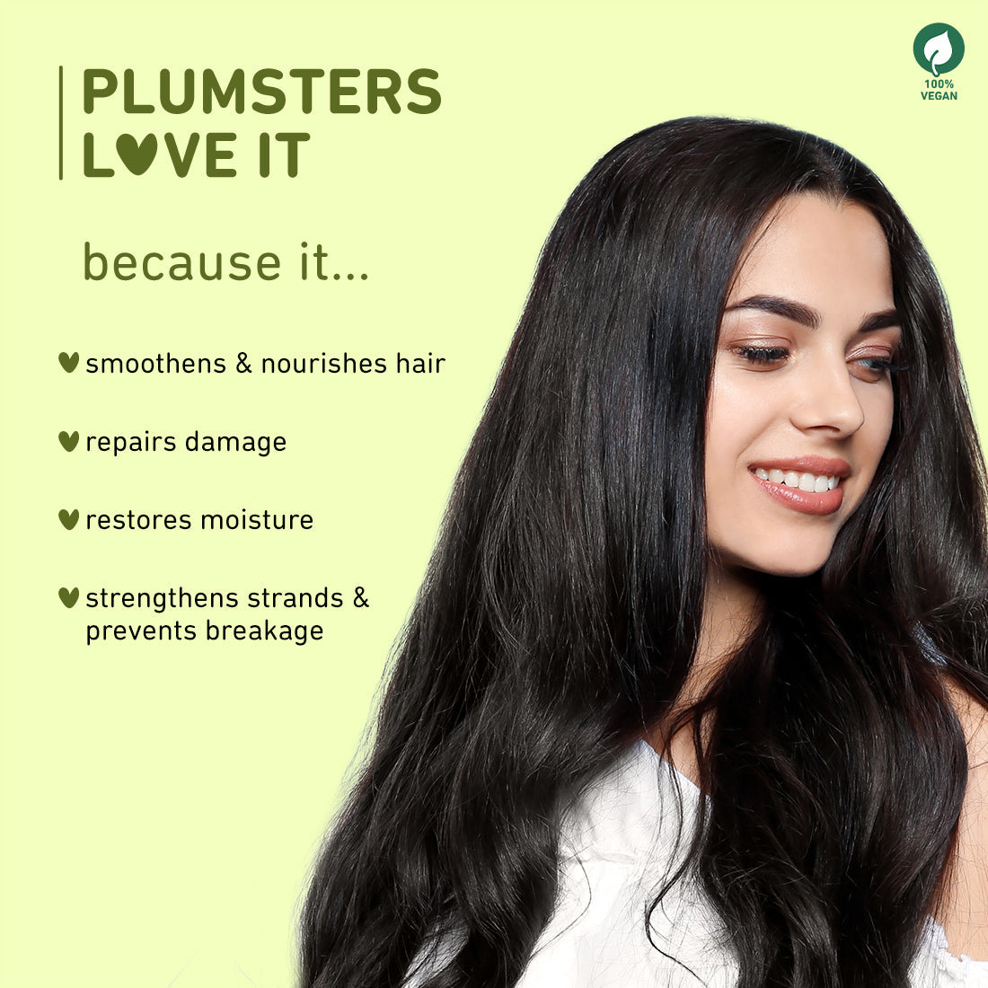 Plum Olive & Macadamia Mega Moisturizing Hair Mask | Repairs Damage | Smoothens Hair, 250g Buy at Indicrest Image 11