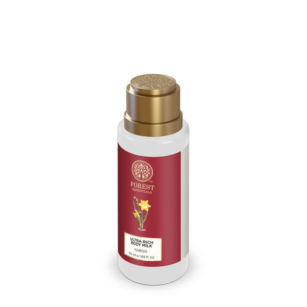 Forest Essentials Ultra-Rich Body Milk rgis - Ayurvedic Moisturising Body Lotion, 50ml