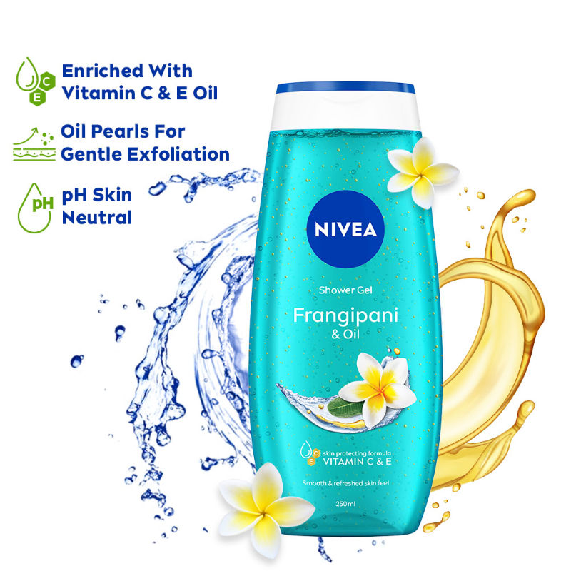 Nivea Frangipani & care oil Body wash for long-lasting freshness, 500ml Buy at Indicrest