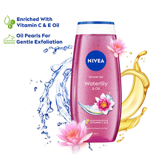 Nivea Waterlily & care oil Body wash for long-lasting freshness, 125ml Buy at Indicrest