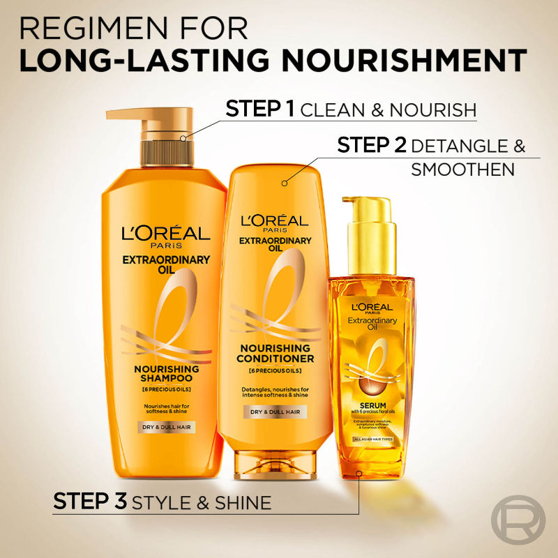 L'Oreal Paris Extraordinary Oil Hair Serum, Anti-Frizz Serum With UV Protection, 100ml Buy at Indicrest Image 11