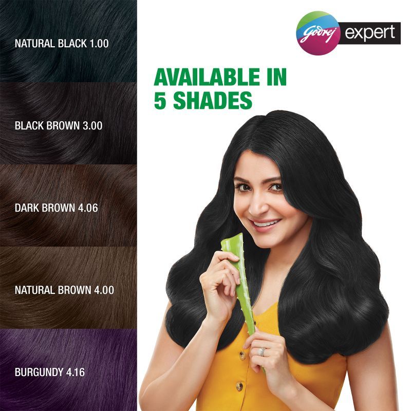 Godrej Expert Creme Hair Colour - Natural Black (Pack of 4), 80g+80ml Buy at Indicrest Image 6
