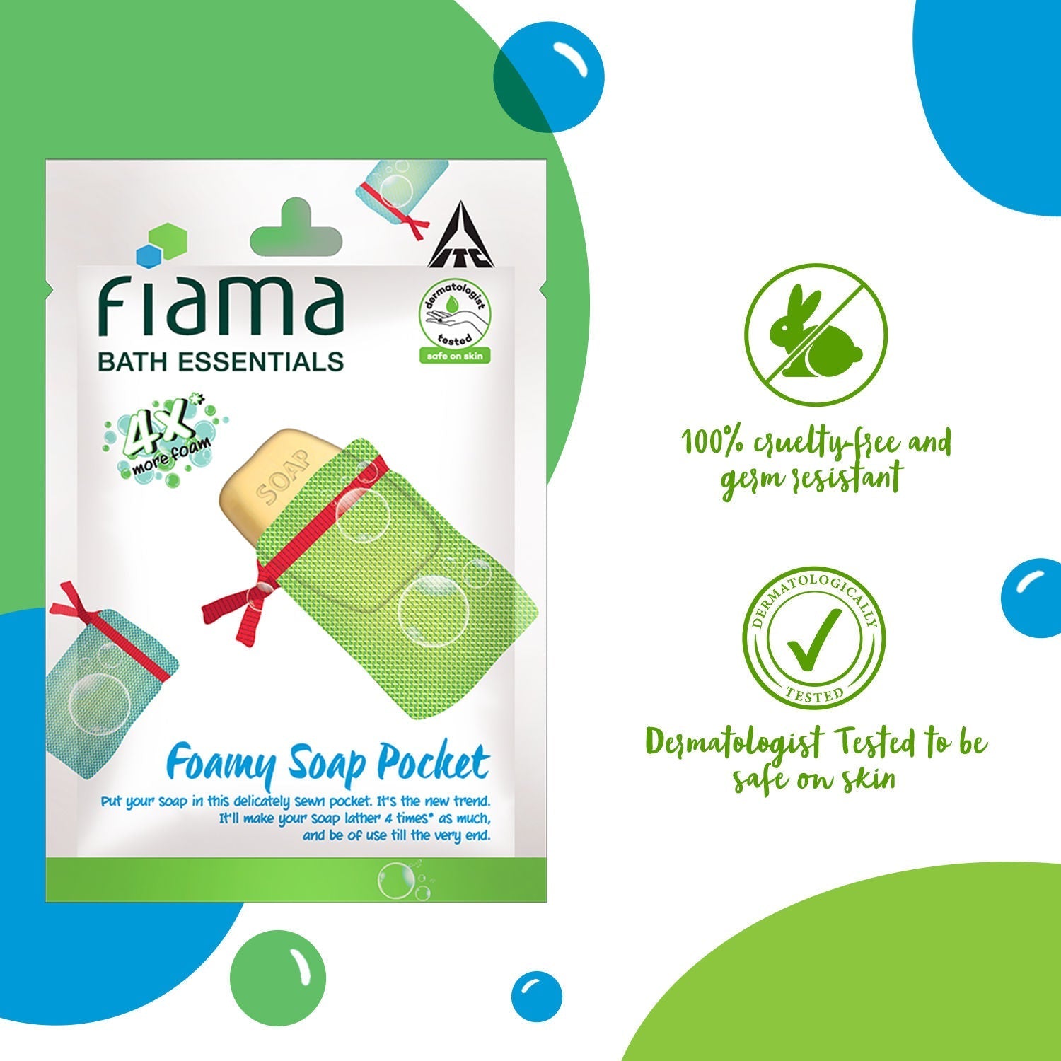 Fiama Bath Essentials Foamy Soap Pocket Buy at Indicrest Image 6