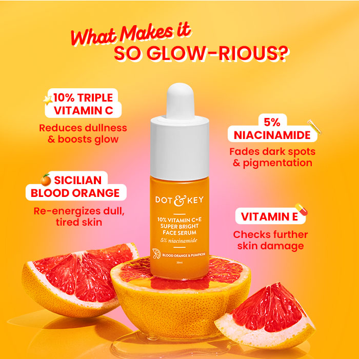 Dot & Key 10% Vitamin C+E Super Bright Face Serum, 30ml - Indicrest Buy at Indicrest Image 4