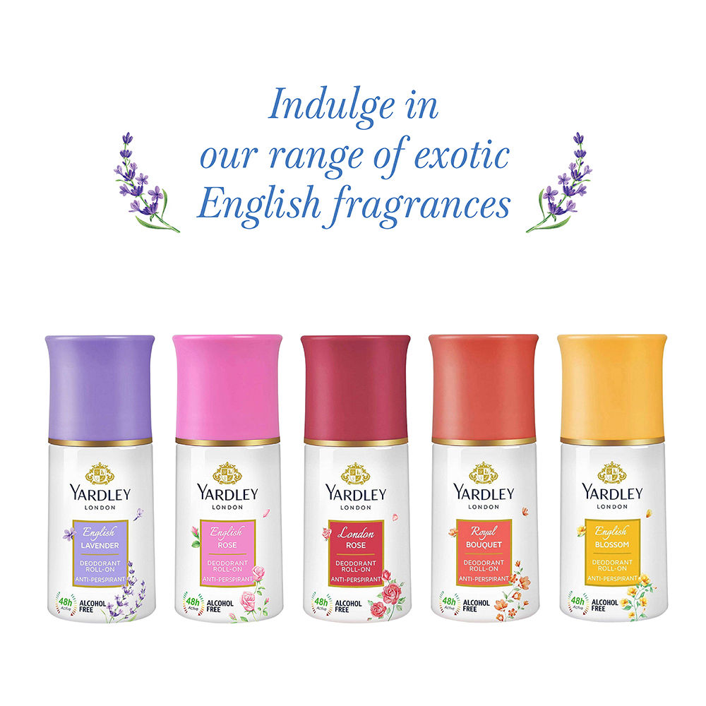 Yardley London English Rose Deodorant Roll-on, 50ml Buy at Indicrest Image 6