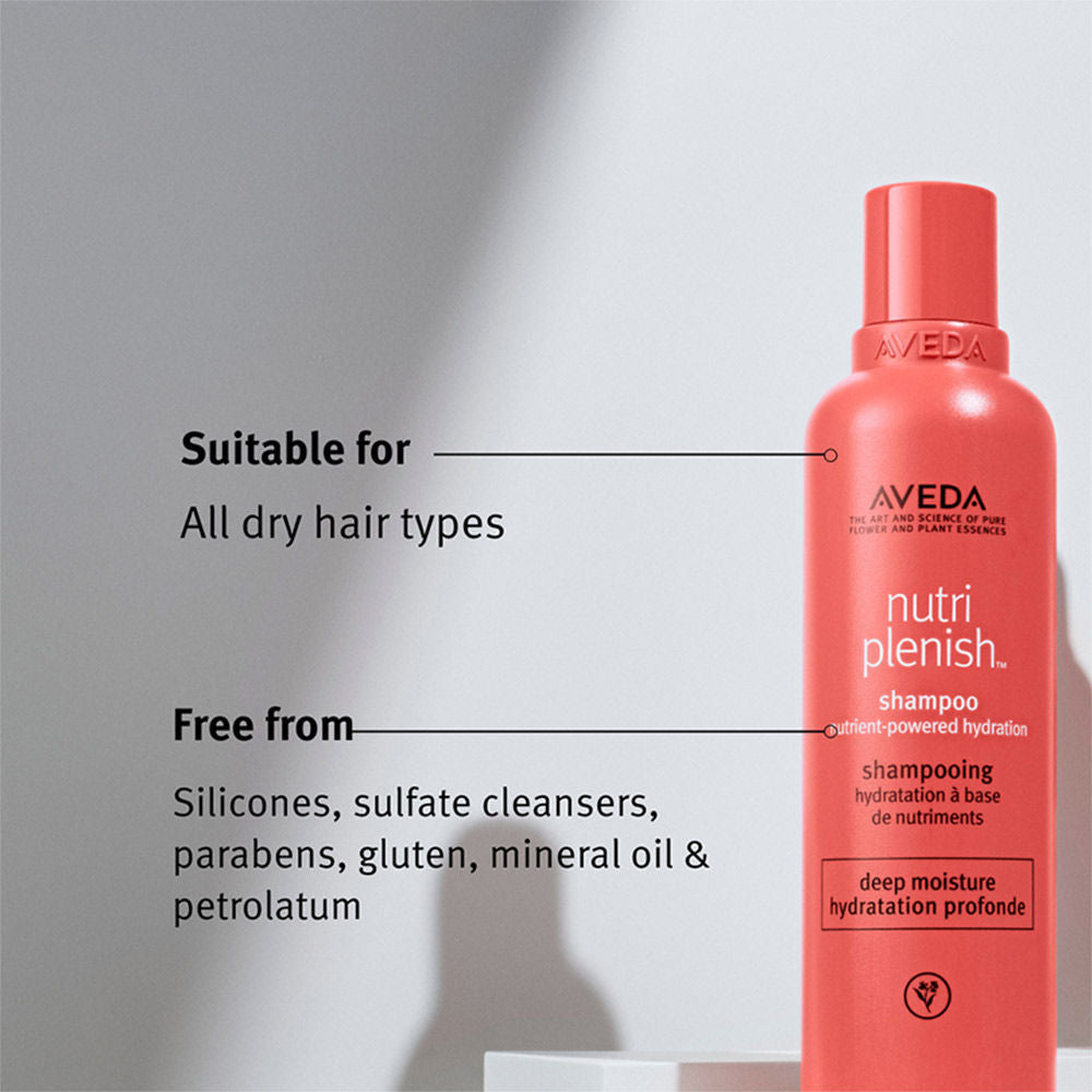 Aveda Nutriplenish Deep Hydration Shampoo for Dry & Frizzy Hair with Coconut Oil - Mini, 50ml