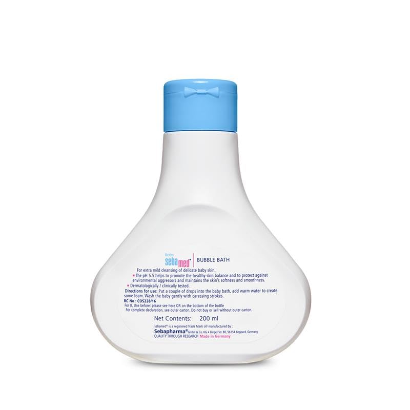 Sebamed Baby Bubble Bath|pH 5.5|With Chamomile|Soap Free|No Tears, 200ml Buy at Indicrest Image 6