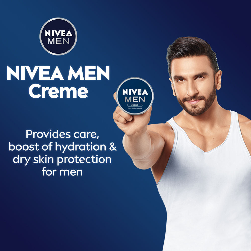 Nivea MEN Creme, Non Greasy Moisturizer, Cream for Face, Body & Hands, 30ml Buy at Indicrest Image 3