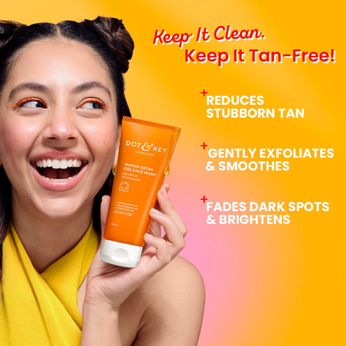 Dot & Key Mango Detan Gel Face Wash, 100ml Buy at Indicrest Image 5