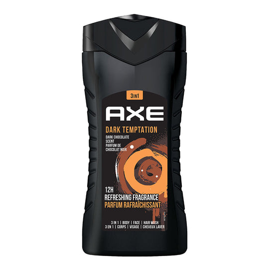 Axe Dark Temptation 3 In 1 Body, Face & Hair Wash For Men, 250ml Buy at Indicrest Image 2