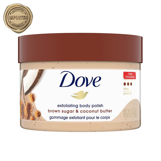 Dove Exfoliating Body Polish Scrub - Brown Sugar & Coconut Butter, 298g Buy at Indicrest