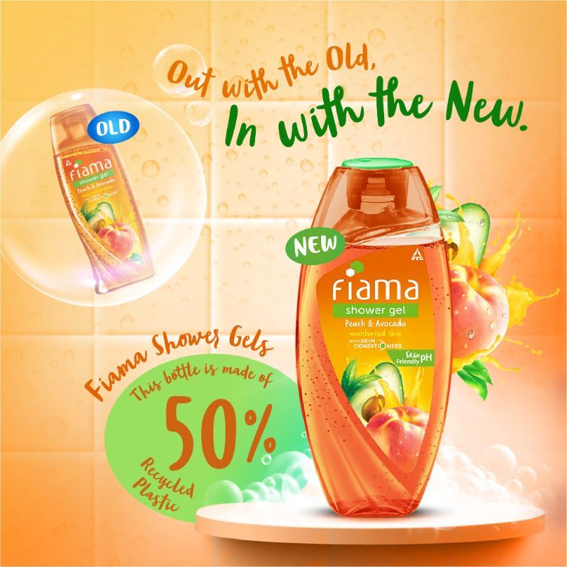 Fiama Shower Gel Peach & Avocado Body Wash Soft Moisturised & Hydrating Skin, Vit E, 250ml Buy at Indicrest Image 2