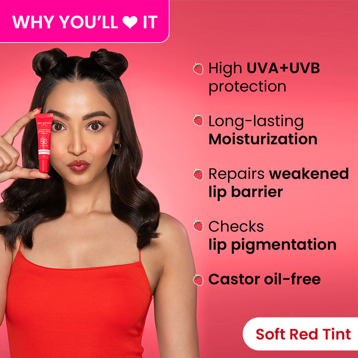 Dot & Key Ceramide + Peptide Lip Balm SPF 50 PA+++, Red Romance Buy at Indicrest Image 3