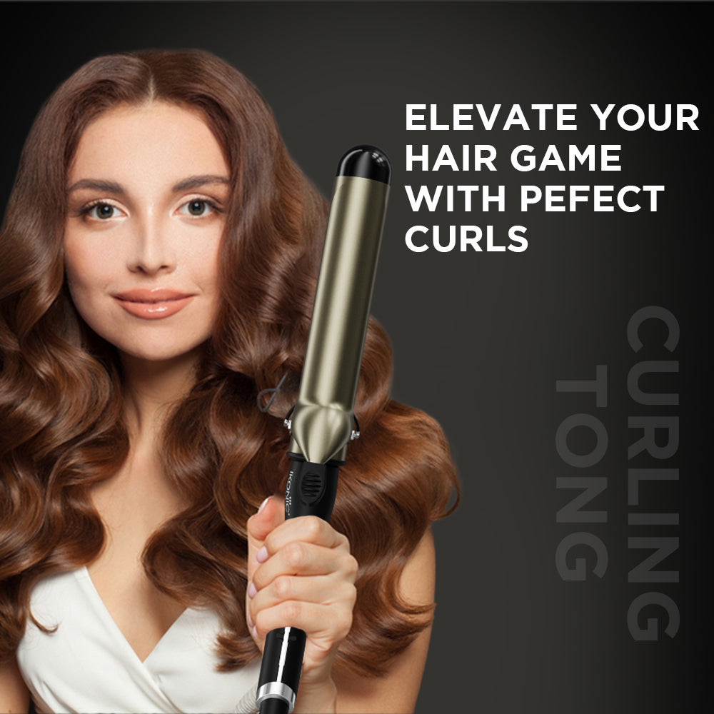 Ikonic Professional Curling Tong Hair Curler, Size 28 Buy at Indicrest Image 5