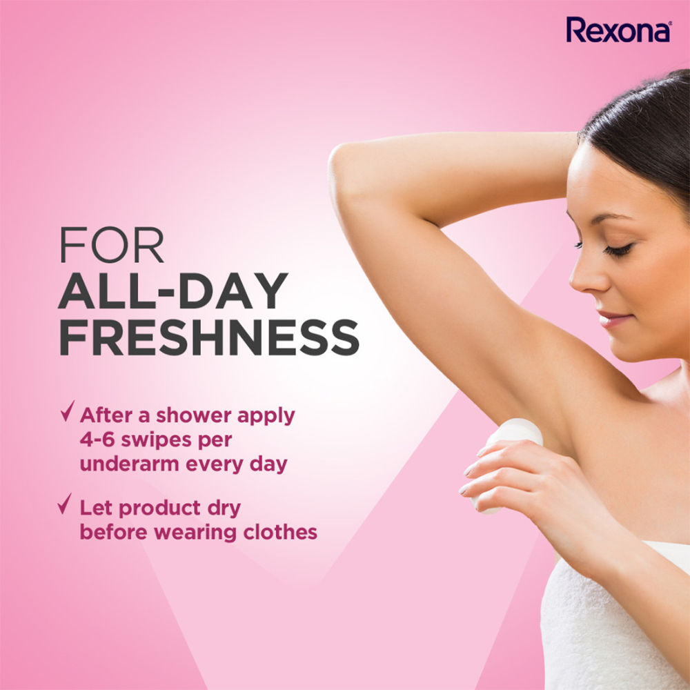 Rexona Women Deodorant Underarm Roll On Powder Dry 72 Hour Odour Protection (Pack of 5), 125ml Buy at Indicrest Image 7