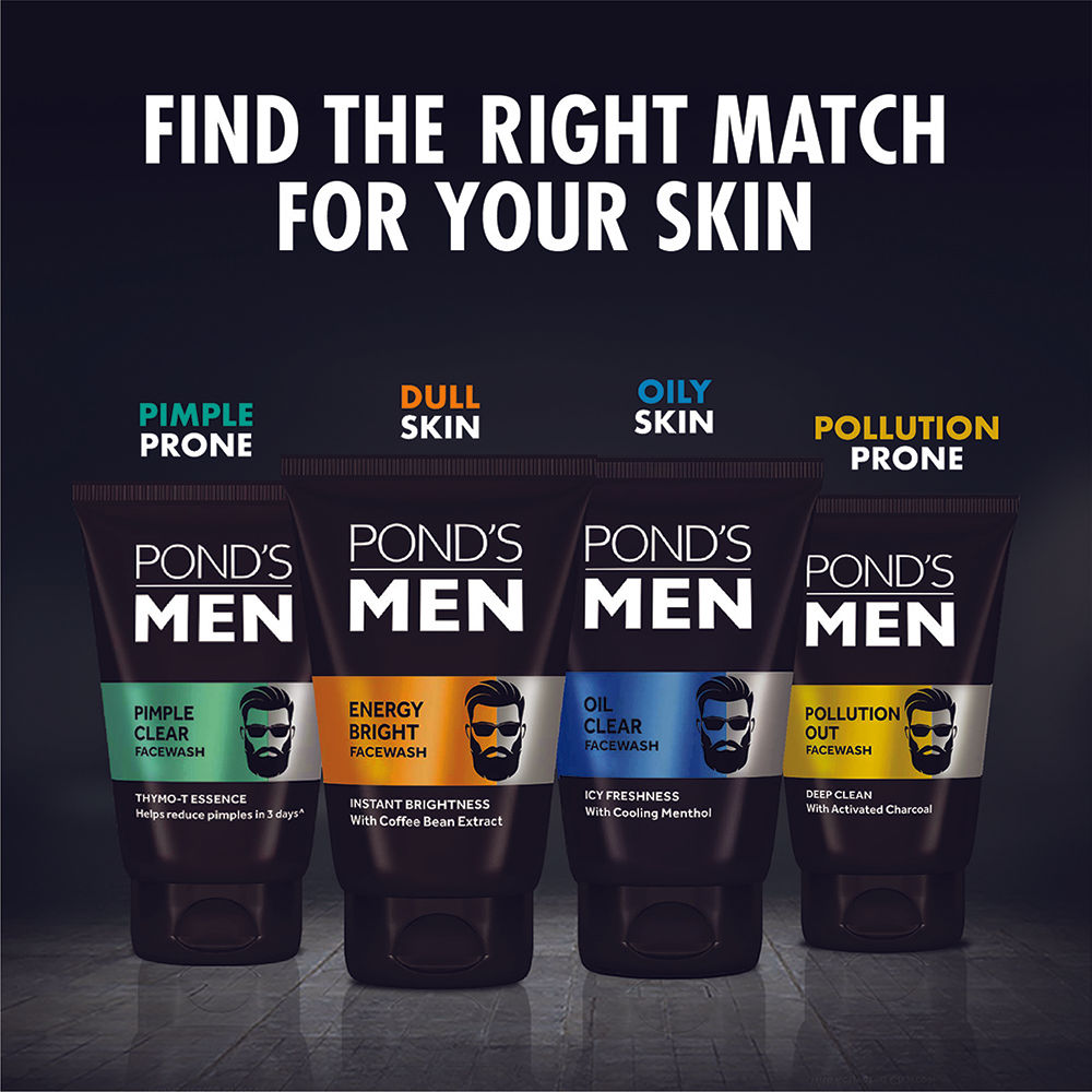 Pond’s Men Pollution Out Facewash Deep Cleanses With Activated Charcoal, 100g Buy at Indicrest Image 7