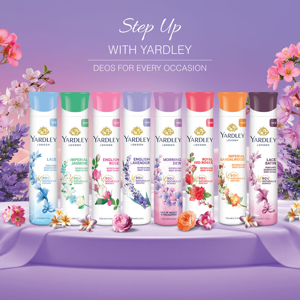 Yardley London Deodorant Body Spray Tripack For Women (Buy 2 Get 1), 150ml Each Buy at Indicrest Image 9