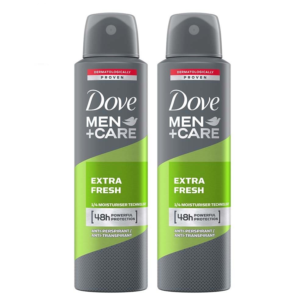 Dove Men+Care Extra Fresh Dry Spray Antiperspirant Deodorant (Pack of 2), 150ml Each Buy at Indicrest Image 9