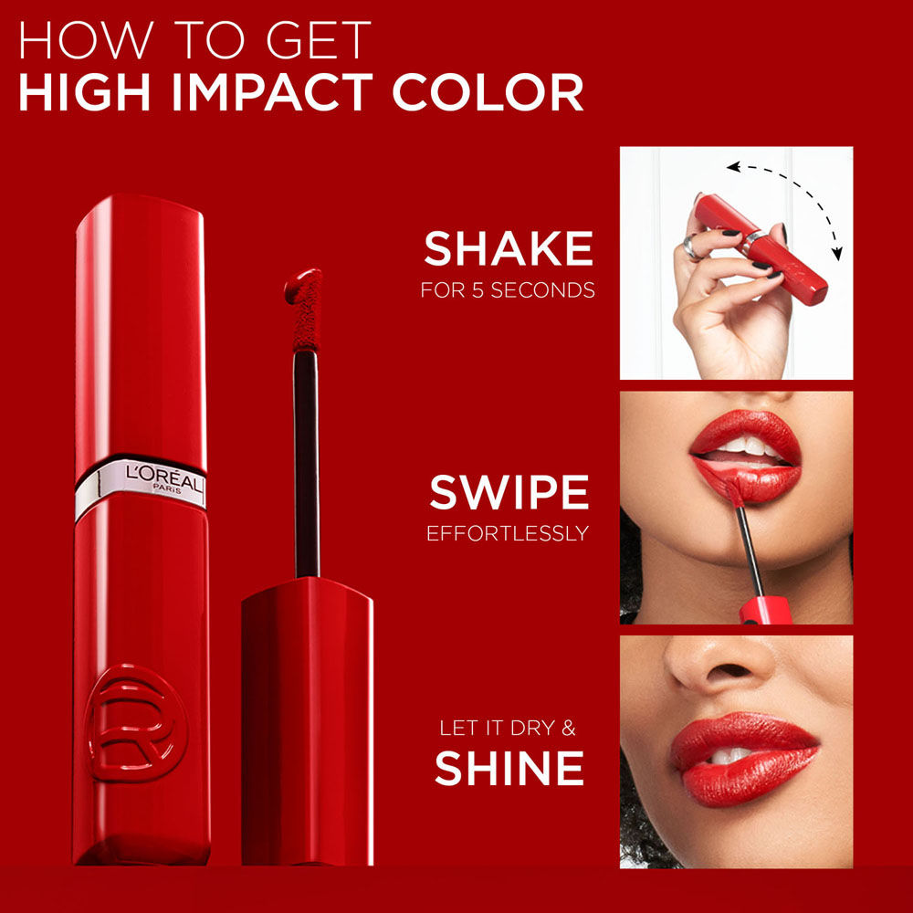 L'Oreal Paris Infallible Laque Resistance Liquid Lipstick, 16H Lacquer Shine - 635 Worth It Medium, 4ml Buy at Indicrest Image 7