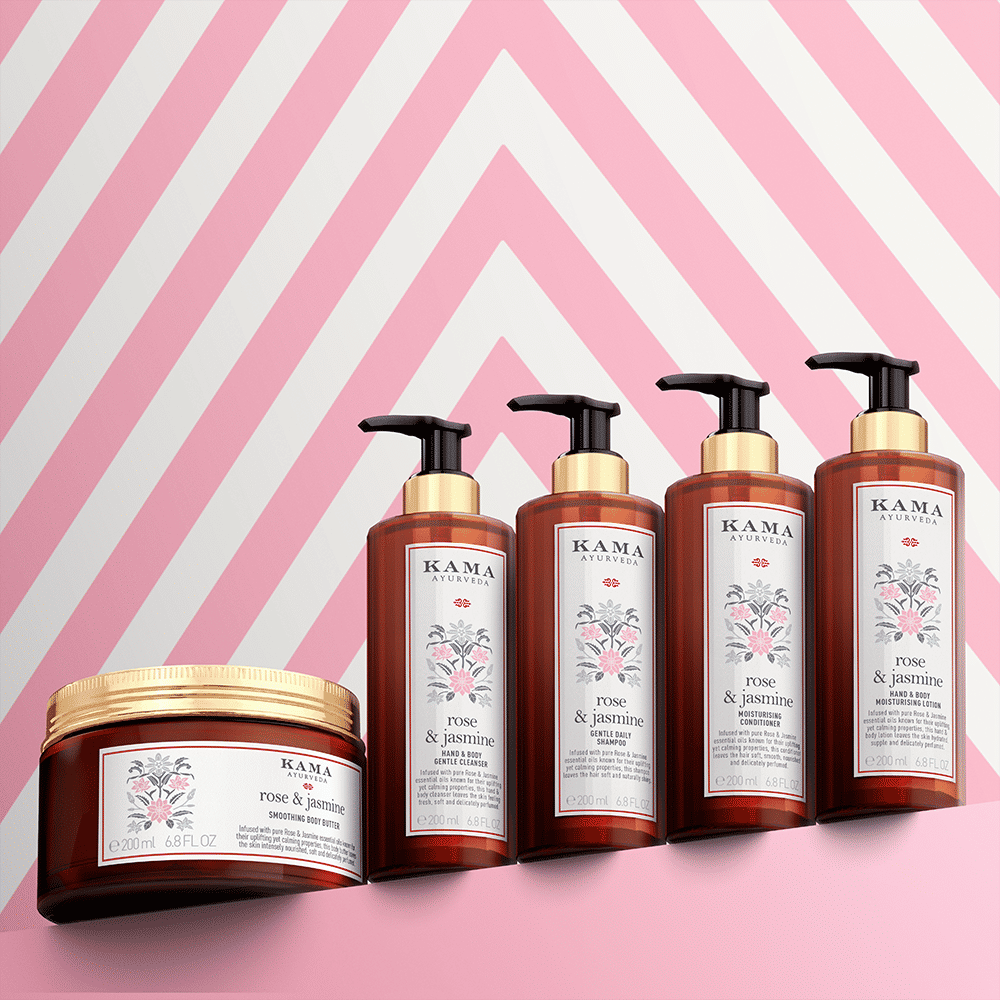 Kama Ayurveda Rose & Jasmine Gentle Daily Shampoo, 50ml
