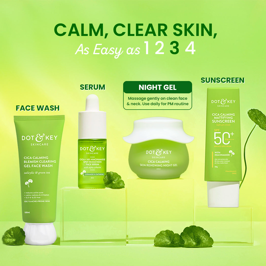Dot & Key Cica Calming Night Gel (Niacinamide + Green Tea) 60ml Buy at Indicrest Image 6