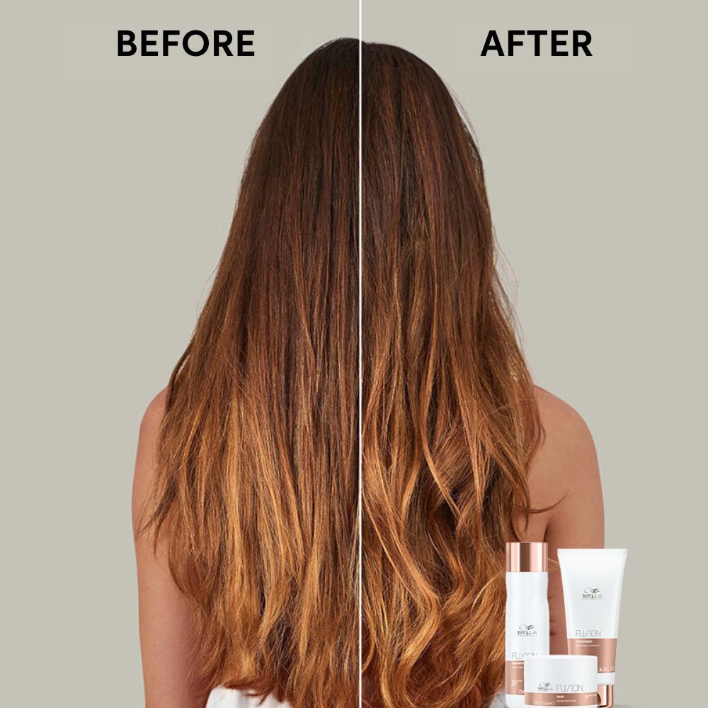 Wella Professionals Fusion Intense Repair Conditioner with Silk Amino Acids for Damaged & Frizzy Hair, 200ml Buy at Indicrest Image 3