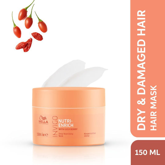 Wella Professionals Invigo Nutri Enrich Hair Mask For Dry, Frizzy & Damaged Hair With Goji Berry, 150ml Buy at Indicrest